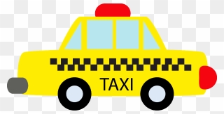 Taxi Silhouette At Getdrawings - Taxi Cab Clipart - Png Download
