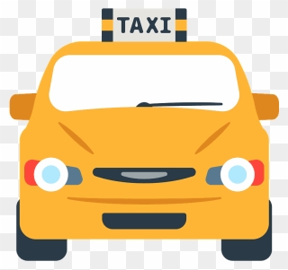 Oncoming Taxi Emoji Clipart - Emoji Taxi Driver - Png Download