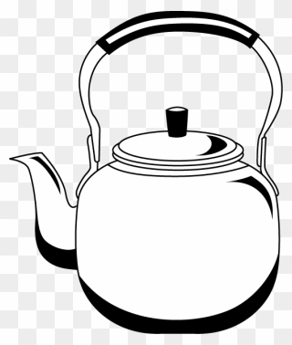 Kettle Clipart - Clip Art Black And White Kettle - Png Download