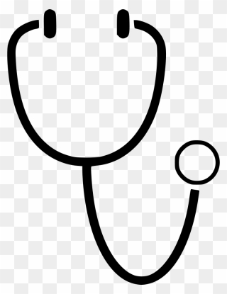 Stethoscope - Stethoscope Clipart Black And White - Png Download