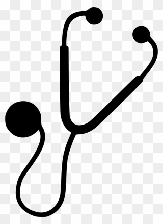 Stethoscope Svg Png Icon Free Download - Stethoscope Black And White Png Clipart