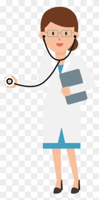 Transparent Stethoscope Animated - Doctor Thumbs Up Cartoon Clipart