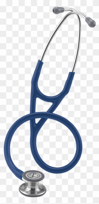 Transparent Stethoscope Embroidered - Littmann Cardiology 4 Navy Blue Clipart