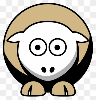 Yellow Sheep Clipart - Png Download
