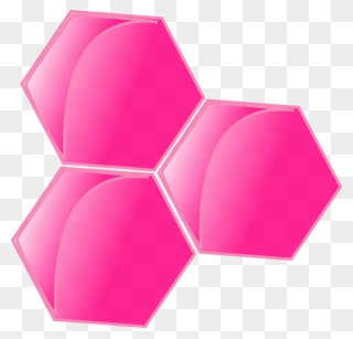 Pink Honeycomb Clipart - Png Download