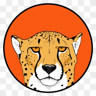 Cheetah Head Logo - Logo Cheetah Png Clipart