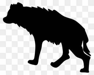 Cheetah Silhouette Png - Hyena Silhouette Png Clipart