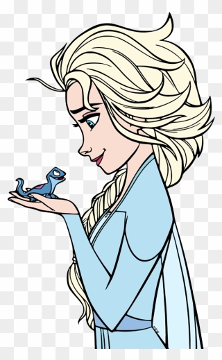 Elsa Frozen 2 Coloring Pages Clipart
