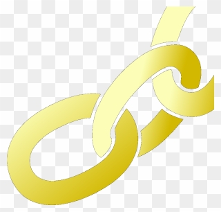 Chain Letter Brown Svg Clip Arts - Gambar Simbol Rantai Emas - Png Download