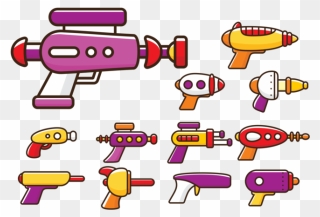 Laser-pistole Cartoon Vektor - Cartoon Ray Gun Drawing Clipart