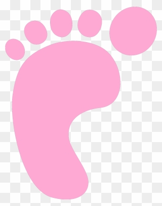 Pink Baby Foot Clip Art - Png Download