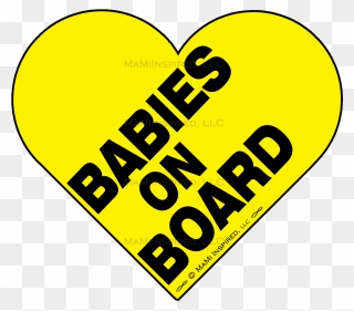 Transparent Baby Foot Clipart - Babies On Board Car Sign - Png Download