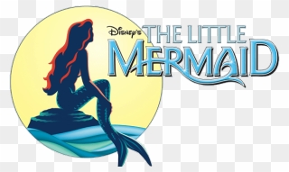 The Little Mermaid Ariel King Triton Logo The Walt - Little Mermaid Logo Transparent Clipart