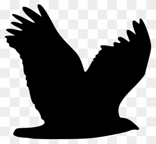 Eagle Wing Clip Art - Silhouette Eagle Wing Clip Art - Png Download