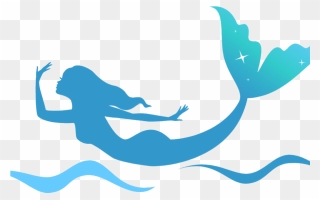 Png Clipart Free Mermaid - Silhouette Mermaid Tail Outline Transparent Png