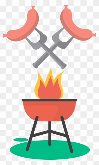 Clipart Fish Cooking On The Grill Png Freeuse Barbecue - Espeto De Churrasco Desenho Transparent Png