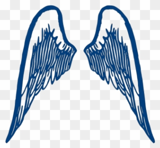 Blue Wings Png Icons - Angel Wings Png Outline Clipart