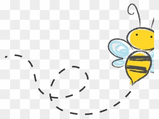 Cute Cartoon Flying Bee Clipart