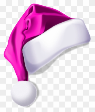 Pink Santa Hat Png - Png Christmas Hat Clipart