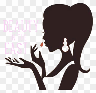 Transparent Bridesmaid Silhouette Clip Art - Woman Putting On Lipstick Clipart - Png Download