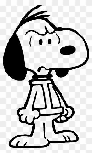 Snoopy Clipart Line - Snoopy Angry Png Transparent Png