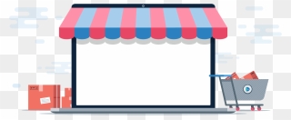 Shop Clipart Awning - Online Store Png Transparent Png