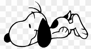 Snoopy Png - Snoopy Sleeping Transparent Png Clipart