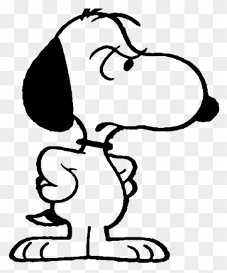 Angry Snoopy Clipart