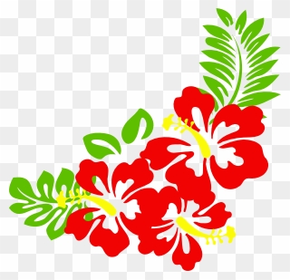 Hawaiian Flower Clip Art Borders - Clipart Hawaiian Flowers - Png Download