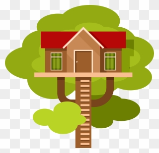 House On Tree Clip Art - Png Download