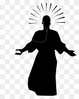 Silhouette Resurrection Of Jesus Christianity Icon - Jesus Resurrection Silhouette Clipart