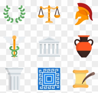 Greece Clipart God Icon - Icons Ancient Greek Png Transparent Png