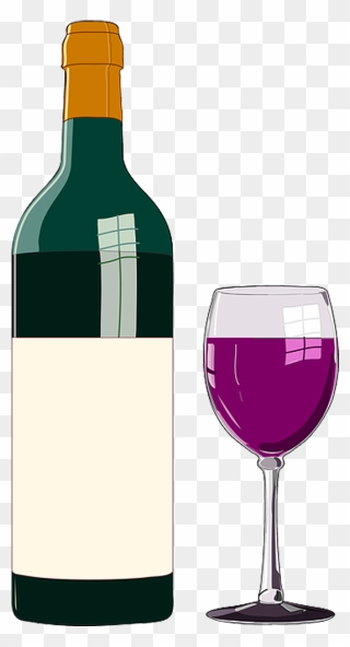 Red Wine Clip Art White Wine Beer - Clip Art Of Wine - Png Download