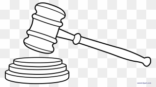 Exclusive Gavel Clipart Clip Art At Clker Com Vector - Gavel Clipart Black And White - Png Download
