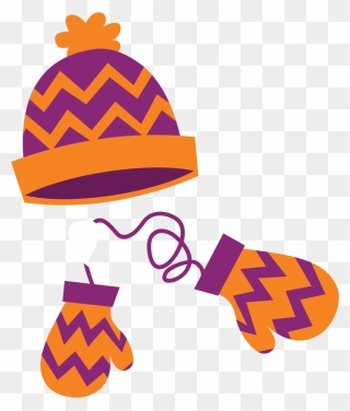 Hat And Mittens Clipart - Png Download