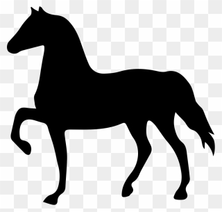 Friesian Horse Tennessee Walking Horse Black Horseshoe - Horse Drawing Facing Left Clipart