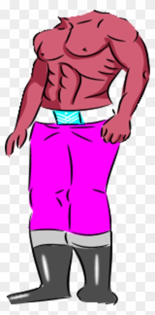 Body Builder Wearing Pants - Body Without Head Clipart - Png Download