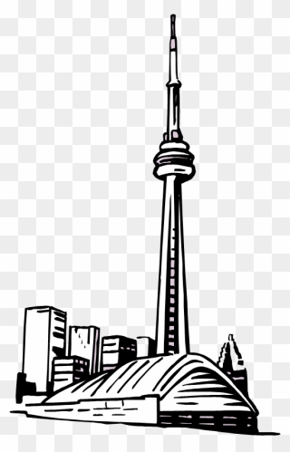 Collection Of Cn - Cn Tower Toronto Drawing Clipart