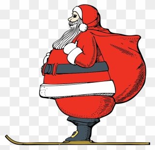 Santa Claus Clip Art Download - Moving Pictures Of Santa - Png Download
