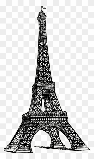 Transparent Clipart Eifel Tower - Eiffel Tower Drawing Png