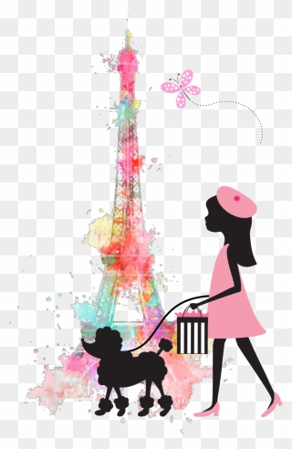 #ftestickers #clipart #paris #eiffeltower #girl #colorsplash - Paris Png Transparent Png