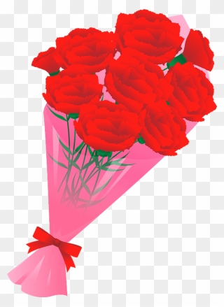 Carnation Mothers Day Clipart - 5 月 花 花束 イラスト - Png Download