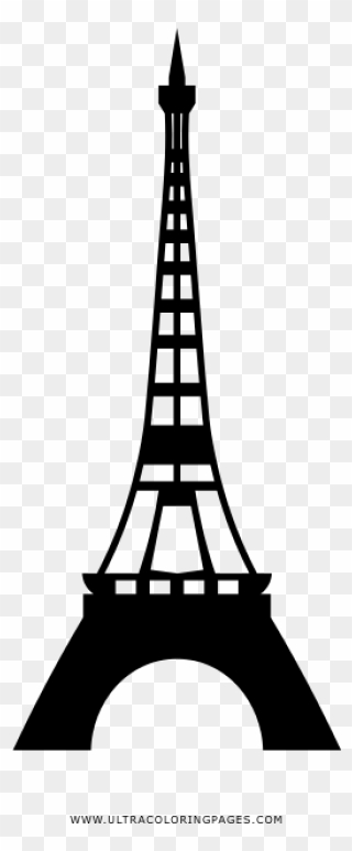 Eiffel Tower Coloring Page - Eiffel Tower Clipart