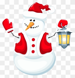 Snowman Clipart Santa Claus - 雪人 造型 - Png Download