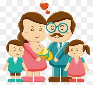 Father Family Mother Clip Art - Family Members Clipart Png Transparent Png