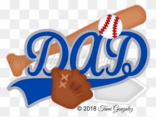 Baseball Dad Title Clipart