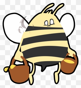 Cartoon Bee Svg Clip Arts - Bee And Jupiter Story - Png Download