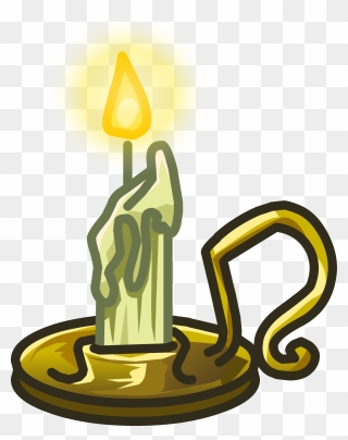 Creepy Candle Icon - Spooky Candle Clipart - Png Download