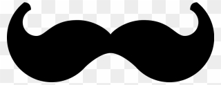 Transparent Mustache Vector Png - Curling Mustache Clipart