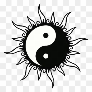 Tattoo Yin And Yang Symbol - Simple Yin Yang Tattoo Designs Clipart
